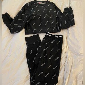 SUPREME x Hanes | Mens Thermal Sleeper Set | L